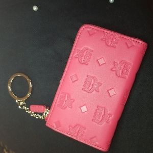 MCM Klara Monogram Wallet with Key Ring